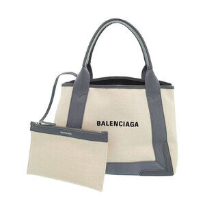 Balenciaga Navy Blue Cabas Shoulder Handbag